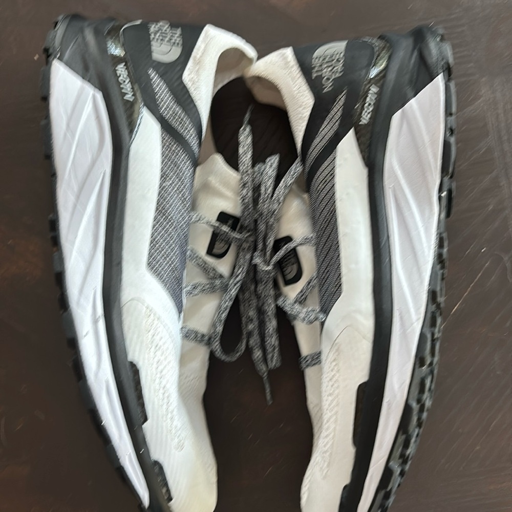 Womens White and Black Athletic Shoes  Northface .new shoelaces